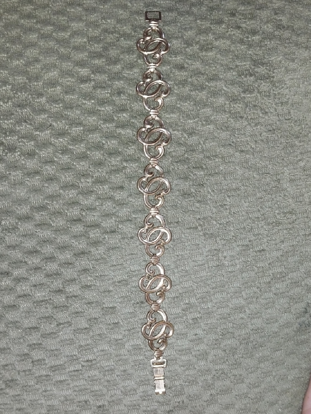 Mid-century 1/20 12kt GF W.E. Richards Linked Swirl Bracelet